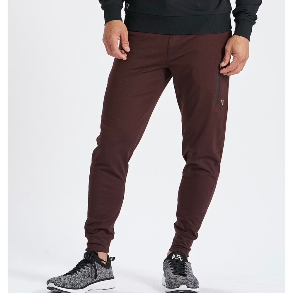 Vuori Sunday Performance Jogger XL Oxblood Burgundy Athletic Travel Pants